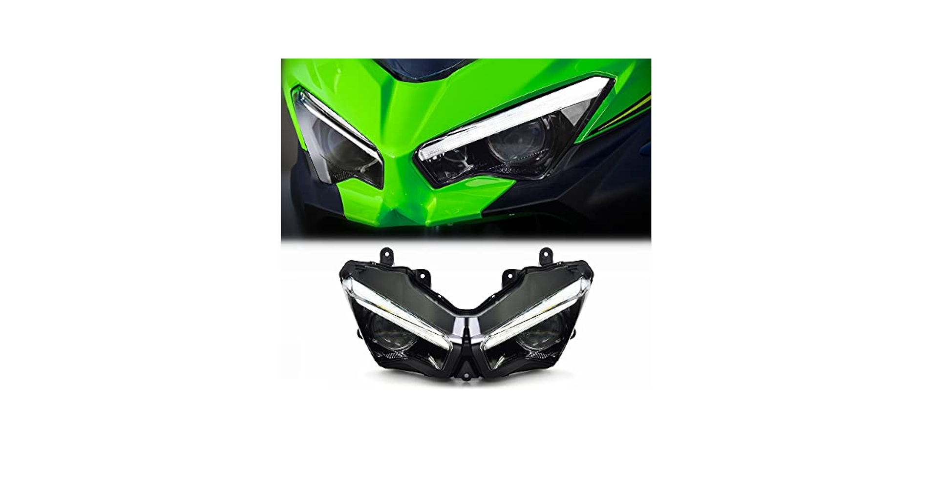 Amazon.com: KT LED Headlight Assembly for Kawasaki Ninja 400